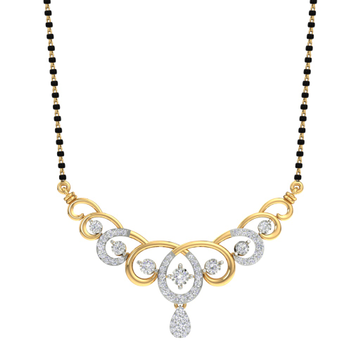 Real diamond fancy mangalsutra by 