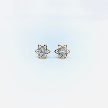 Fancy ROSE GOLD REAL DIAMOND EARRINGS by 