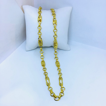 Designing fancy gold chain by 
