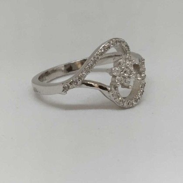 925 Sterling Silver Diamond Fancy Ladies Ring by 