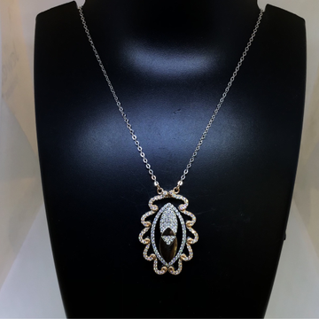 925 SILVER FANCY ROSE GOLD NECKLACE by 
