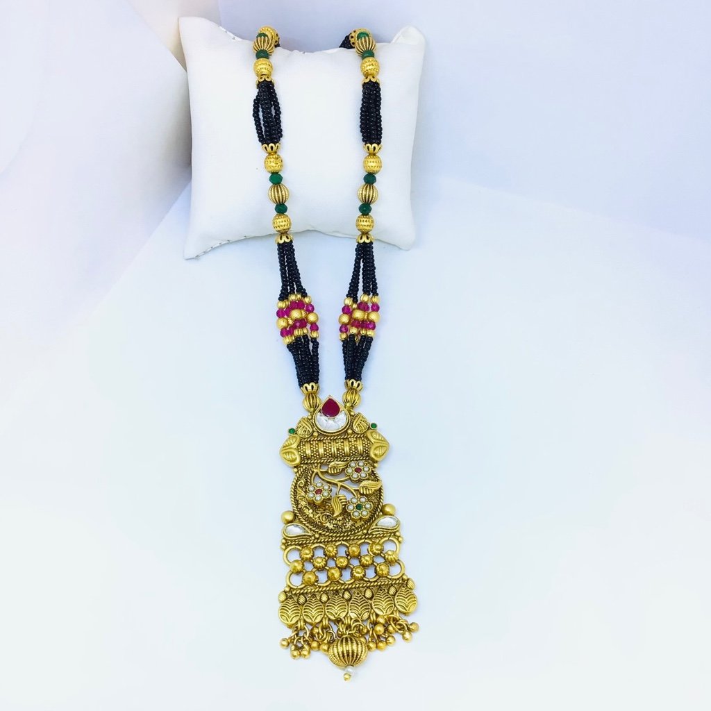 DESIGNING FANCY GOLD ANTIQUE MANGALSUTRA