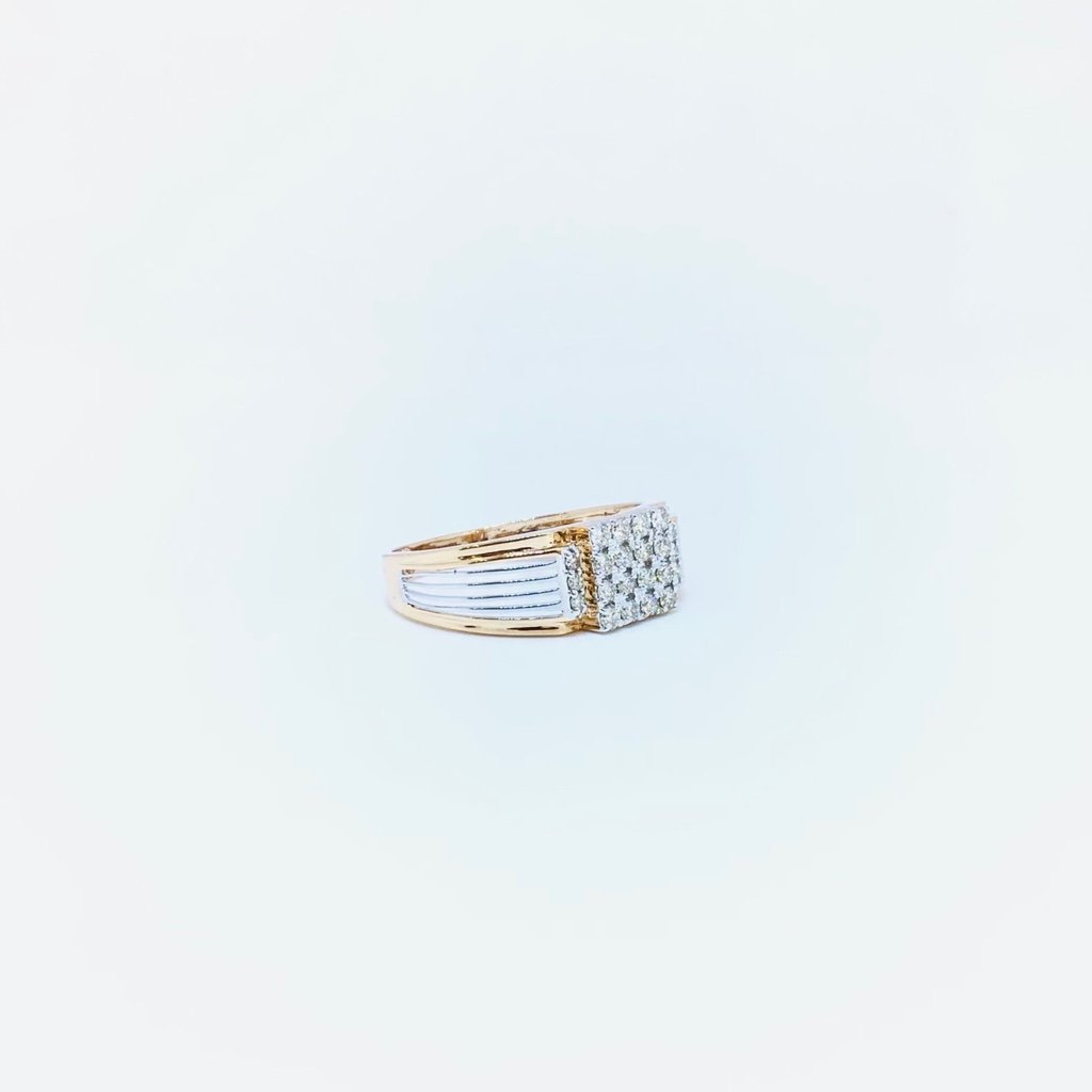 Branded real diamond fancy ring