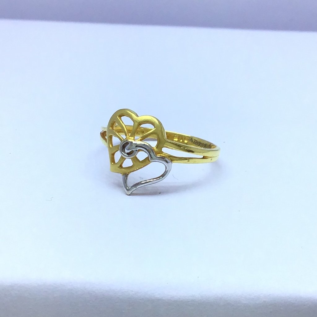 designing heart fancy gold ladies ring