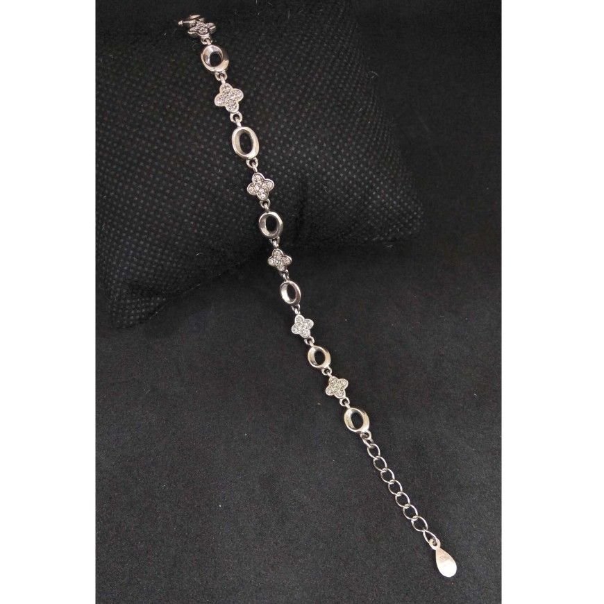Silver Bracelet for Men & Women - Size 6 to 10.5 Inches - VY Jewelry