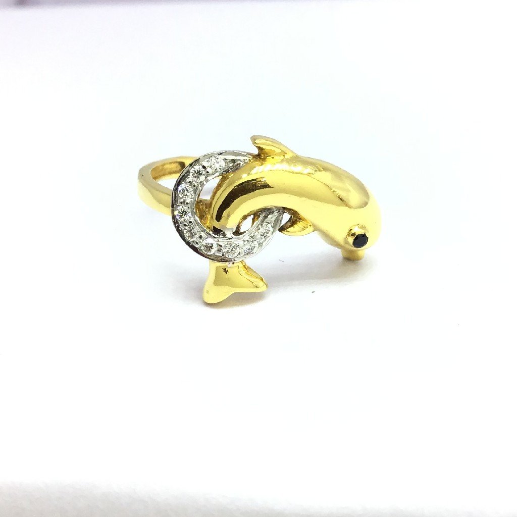 designing fancy fish ladies gold ring