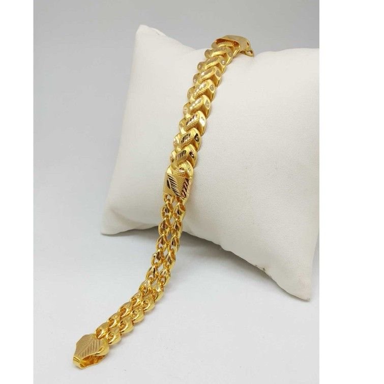 22 KT GOLD DESIGNED GENTS BRACELET