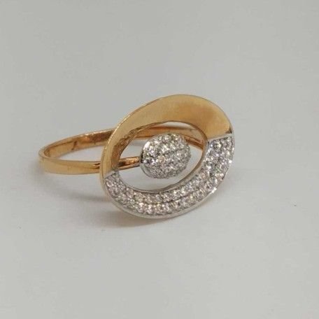 18 Kt Rose Gold Ladies Branded Ring