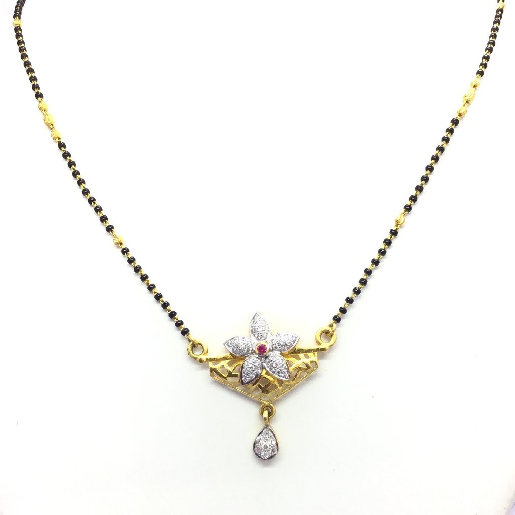 DESIGNING FLOWER GOLD MANGALSUTRA