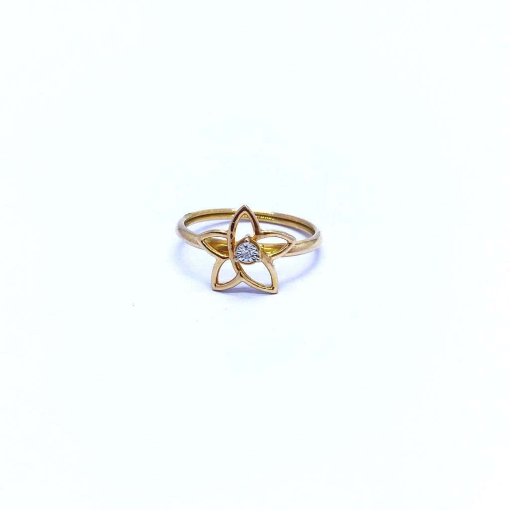Natural Real 25 Diamond 9ct 9K 375 Solid Yellow Gold Star Ring | eBay