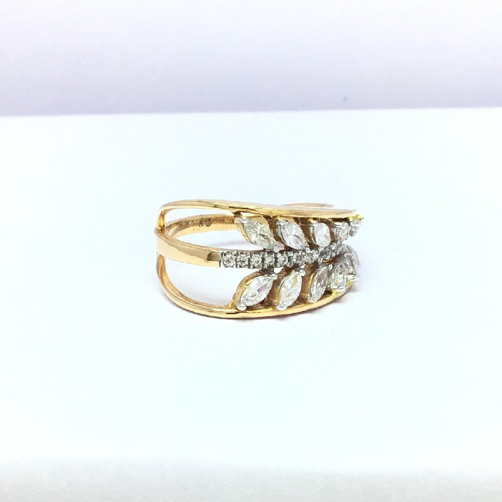 fancy rose gold ladies ring