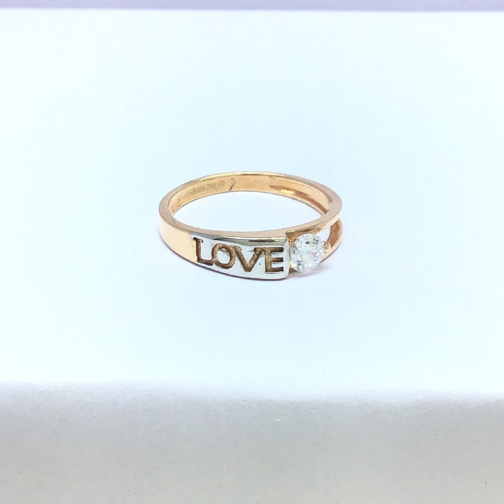 fancy rose gold ladies ring