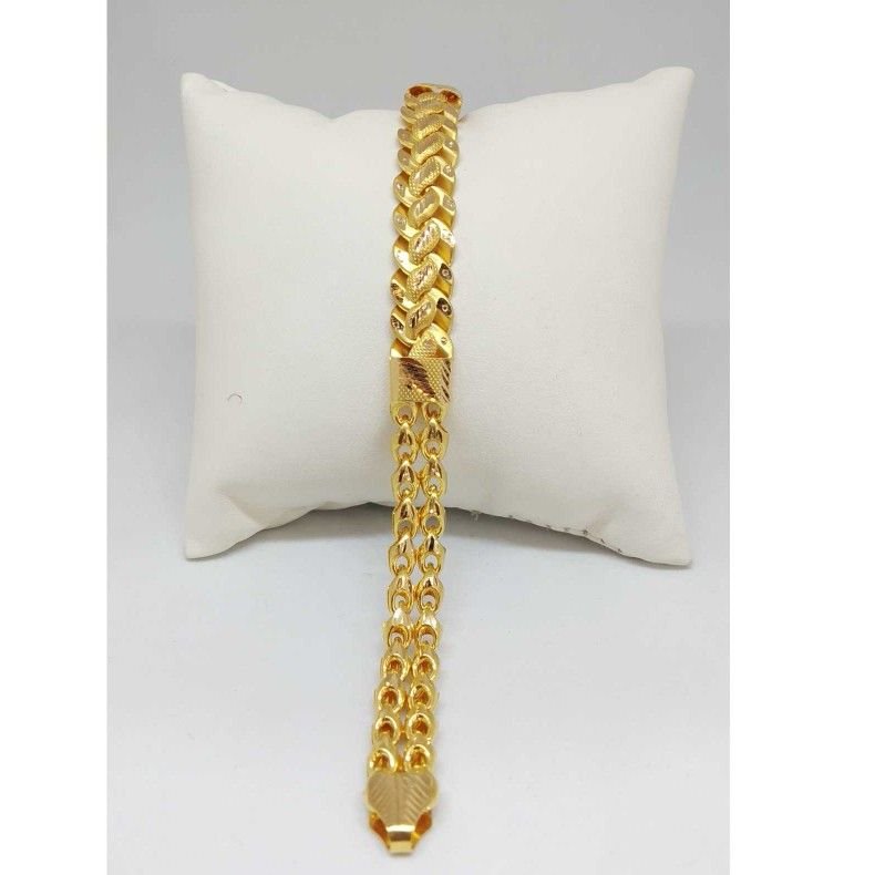 22 KT GOLD DESIGNED GENTS BRACELET