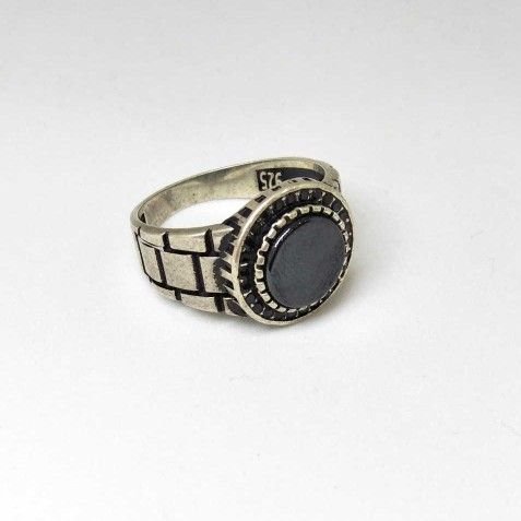 925 Sterling Silver Oxides Gents Ring