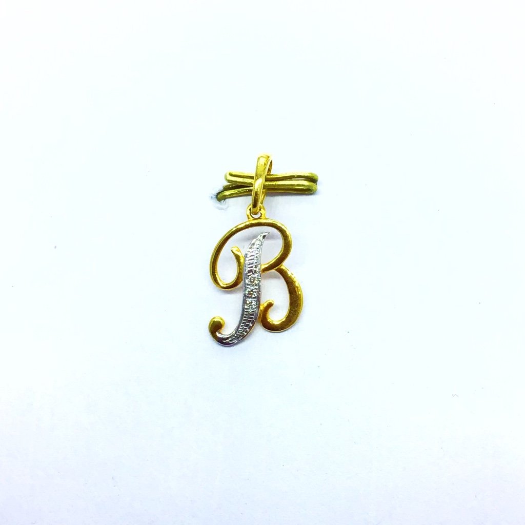 REAL DIAMOND FANCY LETTER PENDANT