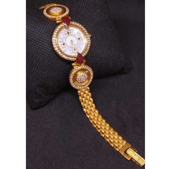 22 KT Gold Branded Ladies Watch