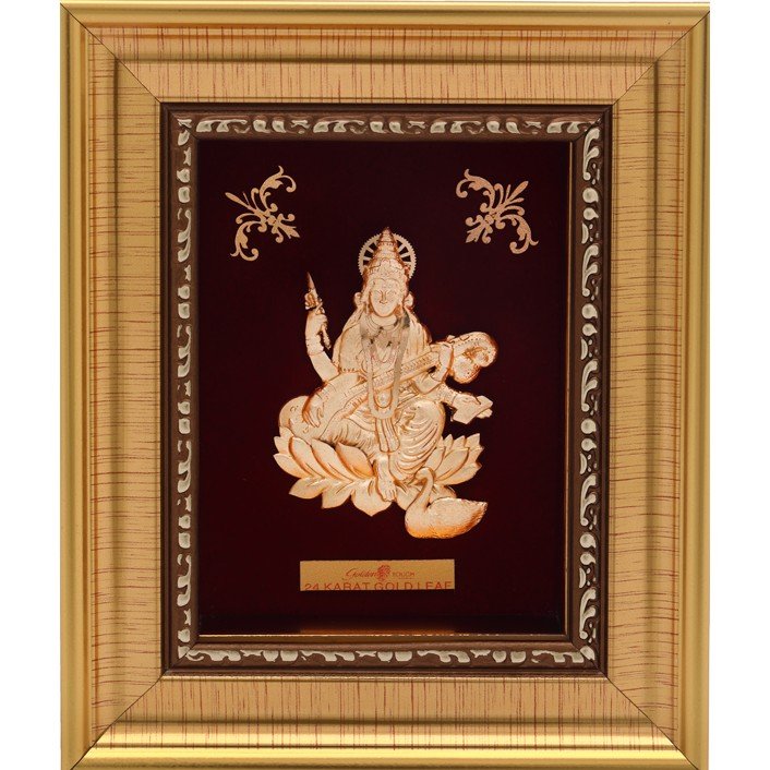 SARASWATIJI 999 GOLD FRAME