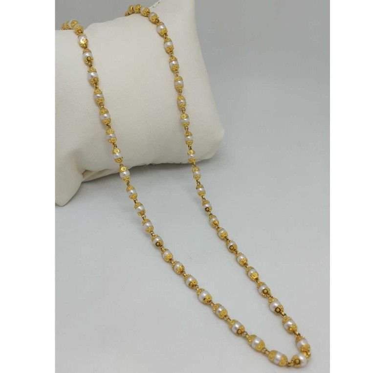 22 kt  gold Moti Mala