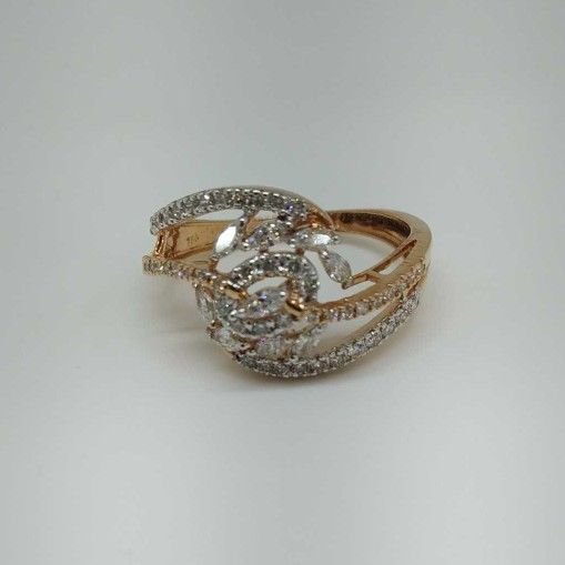 Real Diamond Rose Gold Branded Ladies Ring