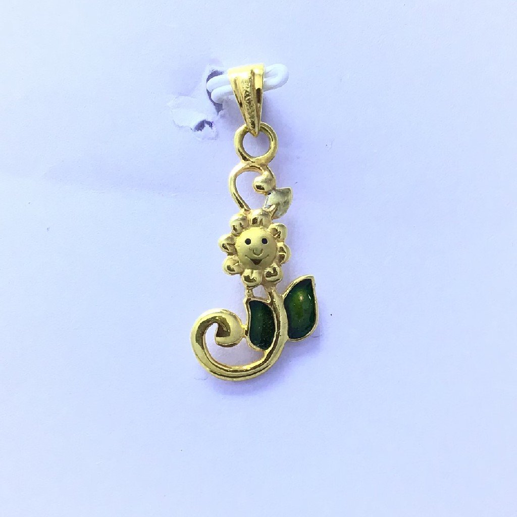 DESIGNED FANCY FLOWER GOLD PENDANT