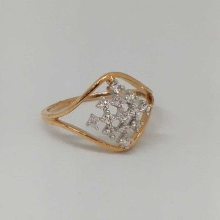 18 kt Rose Gold Ladies Branded Ring